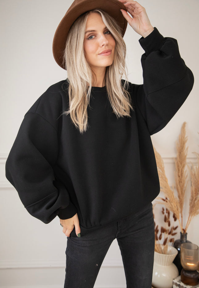 Snuggle Up Black - Sweater