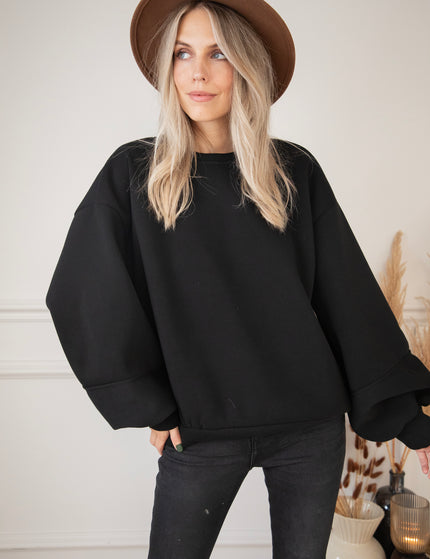 Snuggle Up Black - Sweater