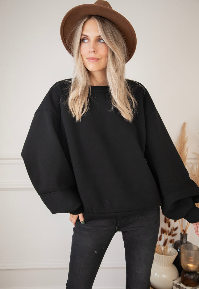 Snuggle Up Black - Sweater