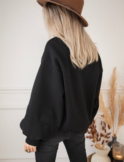 Snuggle Up Black - Sweater