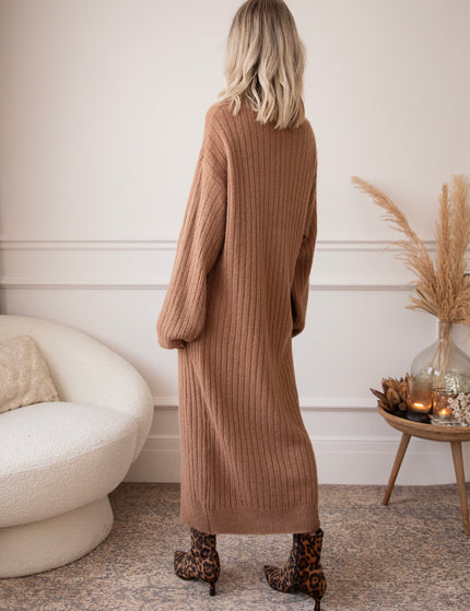 Cold, Cozy Weather Camel - Sweater Dress