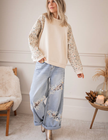 Rosy Belle Beige/Soft Pink - Sweater