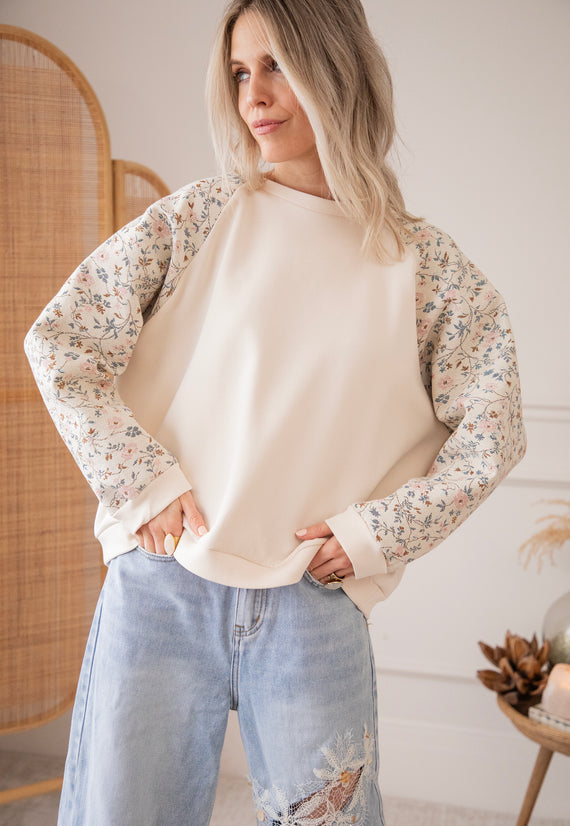 Rosy Belle Beige/Soft Pink - Sweater