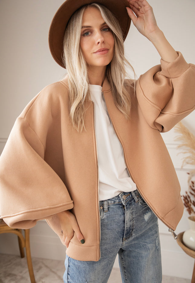 Snuggle Up Camel - Cardigan