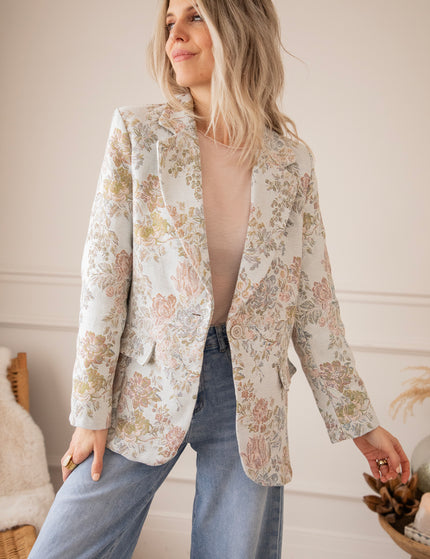Rosy Belle Soft Blue/Soft Pink - Blazer