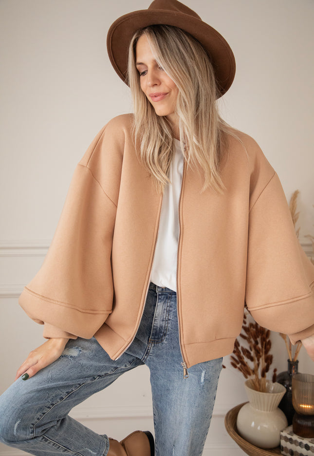 Snuggle Up Camel - Cardigan