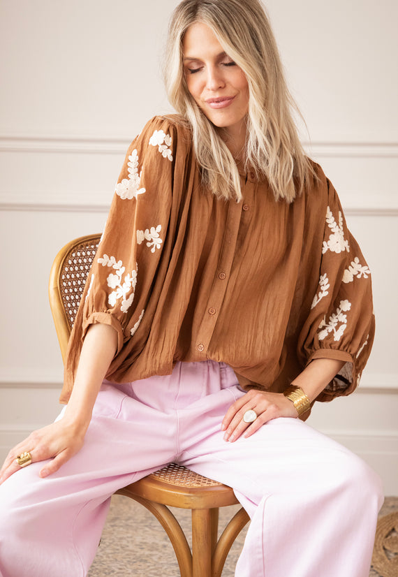 Bloomery Brown - Blouse