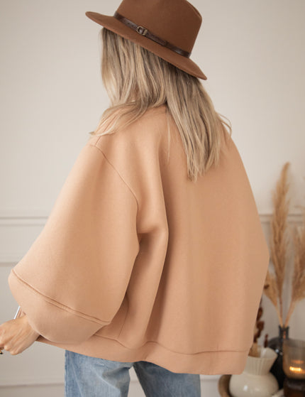 Snuggle Up Camel - Cardigan