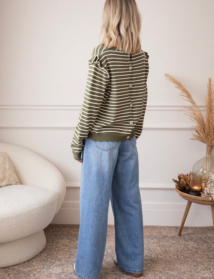 Pullover - Rylie Stripe - Khaki