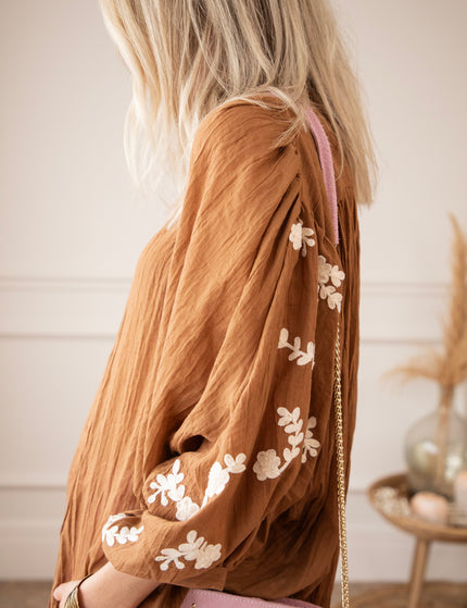 Bluse - Bloomery - Braun