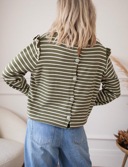 Pullover - Rylie Stripe - Khaki