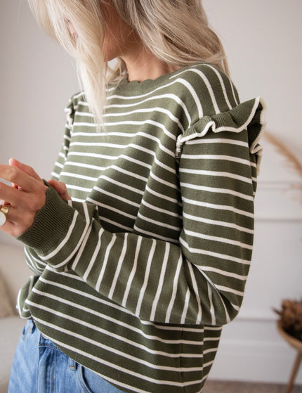 Pullover - Rylie Stripe - Khaki