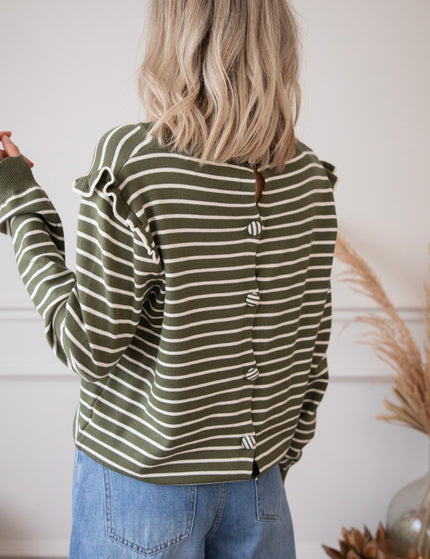 Pullover - Rylie Stripe - Khaki
