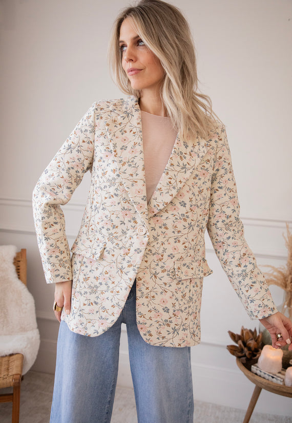 Rosy Belle Beige/Soft Pink - Blazer
