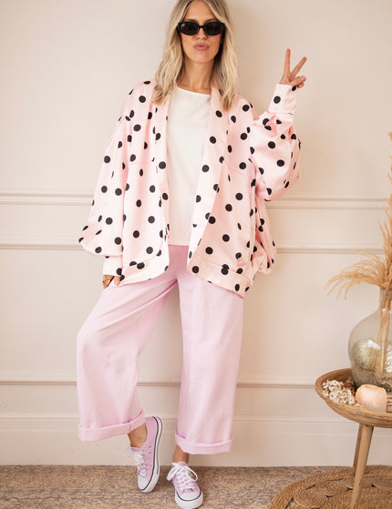 Jacke - Douce Dots - Zartrosa