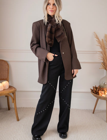 She Sparkles Everywhere Choco - Blazer