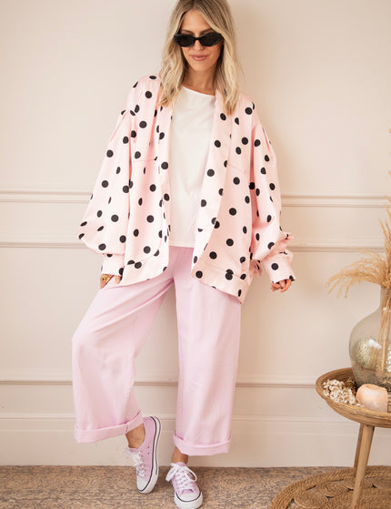 Jacke - Douce Dots - Zartrosa
