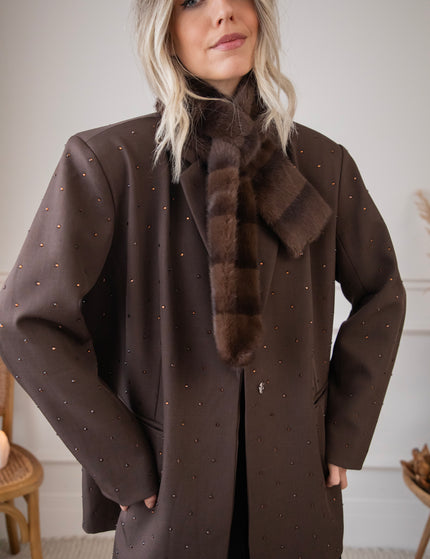 She Sparkles Everywhere Choco - Blazer