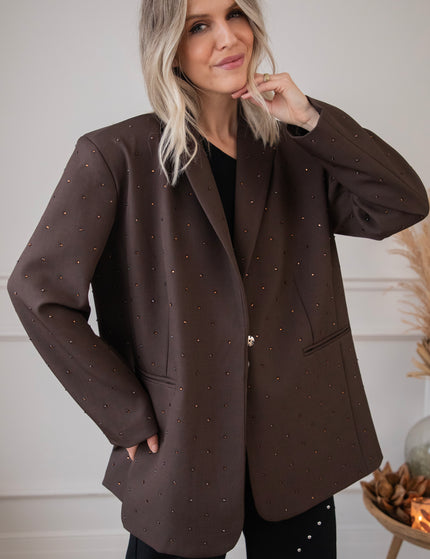 She Sparkles Everywhere Choco - Blazer