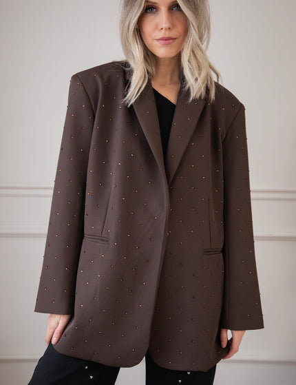 She Sparkles Everywhere Choco - Blazer