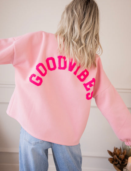 Pullover - Lily Good Vibes - Babyrosa/Fuchsia