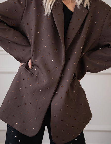 She Sparkles Everywhere Choco - Blazer