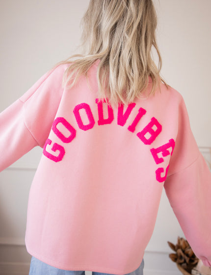 Pullover - Lily Good Vibes - Babyrosa/Fuchsia