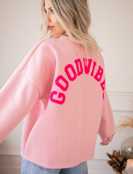 Pullover - Lily Good Vibes - Babyrosa/Fuchsia