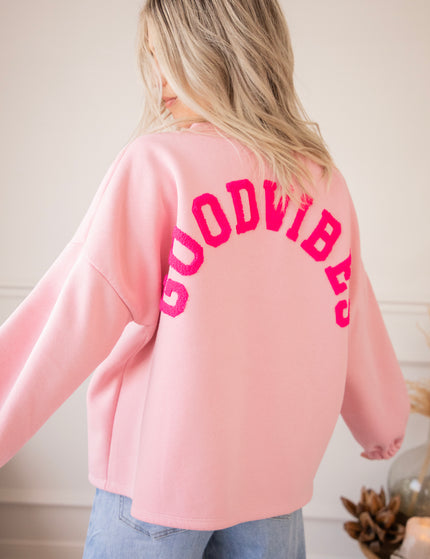 Pullover - Lily Good Vibes - Babyrosa/Fuchsia