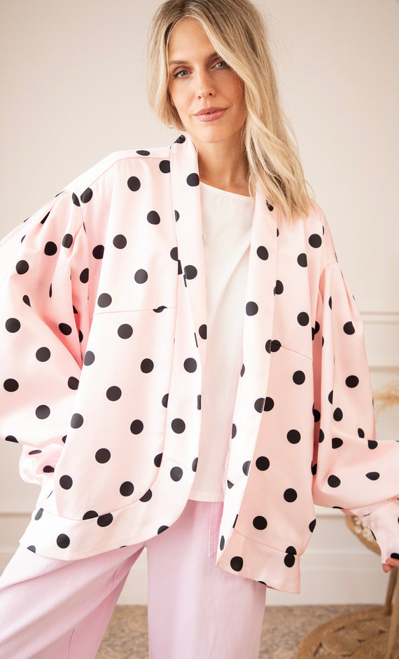 Douce Dots Soft Pink - Jacket