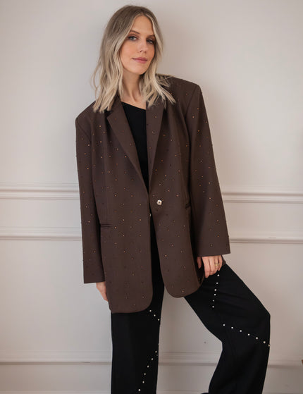 She Sparkles Everywhere Choco - Blazer