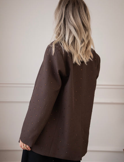 She Sparkles Everywhere Choco - Blazer