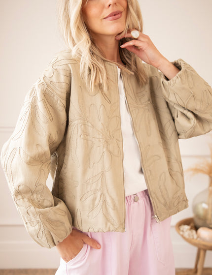 Jacke - Botanic Path Light - Hell Khaki