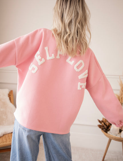 Lily Self Love Baby Pink/Off White - Sweater