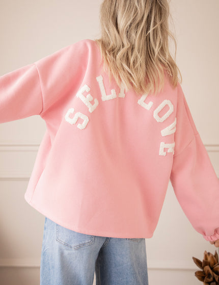 Lily Self Love Baby Pink/Off White - Sweater