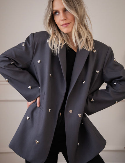 Blazer - Pop Of Love - Grau