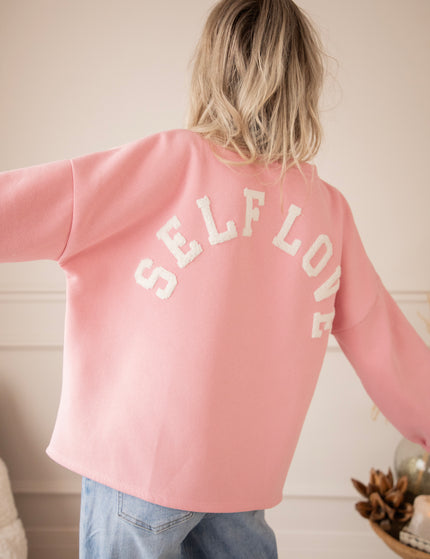 Lily Self Love Baby Pink/Off White - Sweater