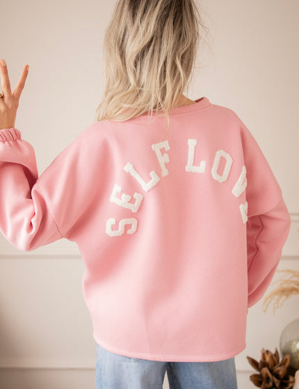 Lily Self Love Baby Pink/Off White - Sweater