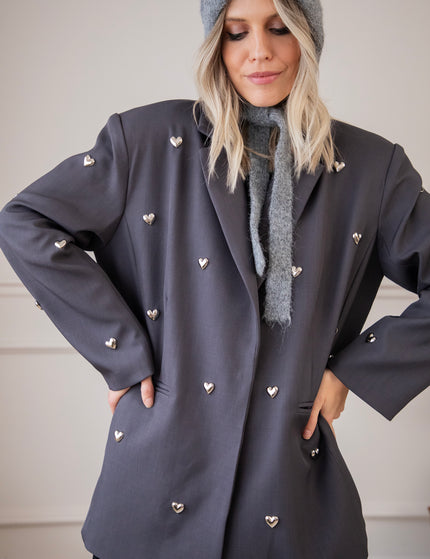 Blazer - Pop Of Love - Grau