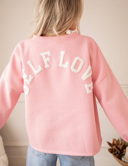 Lily Self Love Baby Pink/Off White - Sweater