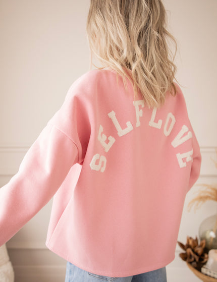Lily Self Love Baby Pink/Off White - Sweater