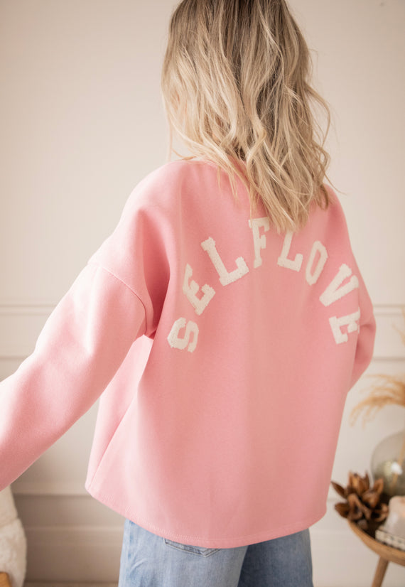 Lily Self Love Baby Pink/Off White - Sweater