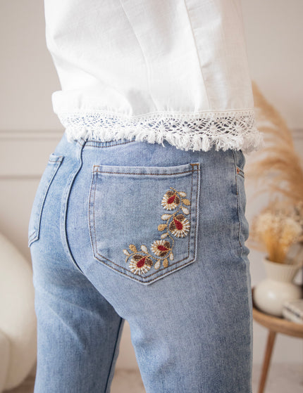 Jeans - Little Bloom Detail - Blau