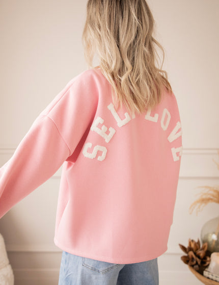 Lily Self Love Baby Pink/Off White - Sweater