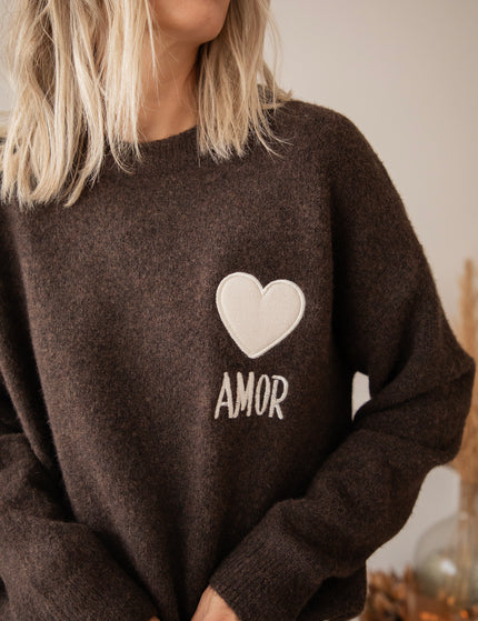 Pullover - Amor - Choco/Beige