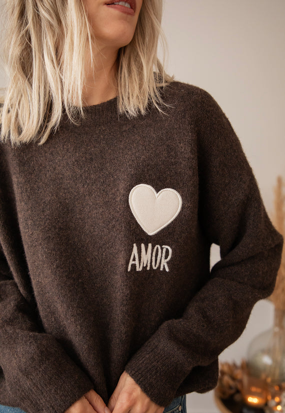Amor Choco/Beige - Trui