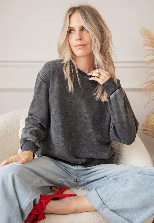 Comfy Glam Dark Grey - Sweater