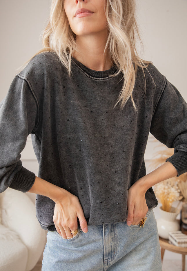 Comfy Glam Dark Grey - Sweater