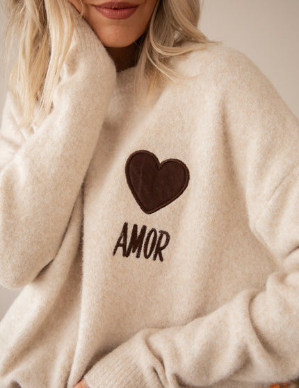 Pullover - Amor - Cream/Choco