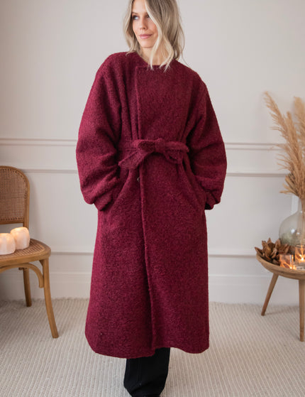 Melina Melange Bordeaux - Coat